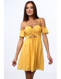 Honey dress with thin straps 1018 - Online store - Boutique